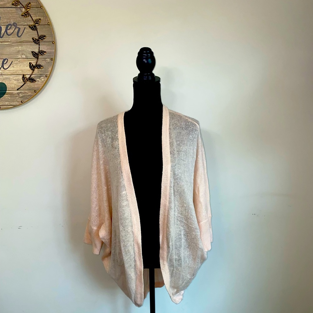 Venus Light Pink Sheer Cardigan